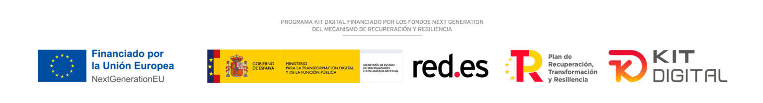 Logos oficiales Kit Digital - Financiado por la Unión Europea